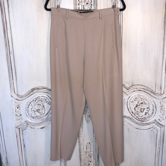 Fabrizio Gianni Stretch for High Comfort Neutral Trousers Size 8 - Picture 1 of 10